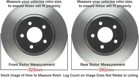 Detroit Axle - Brake Kit for 06-11 Buick Lucerne Cadillac DTS Disc Brake Rotors 2006 2007 2008 2009 2010 2011 Ceramic Brakes Pads Replacement : 12.72" inch Front Rotor and 11.5" inch Rear Rotor in Saudi Arabia