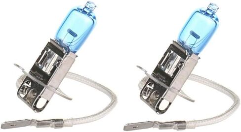 H3 Halogen Headlight Xenon Lightbulb – 12 Volt 100 Watt 5000K Super Bright White Performance Replacement Lamp Bulb (Pair) in Kuwait