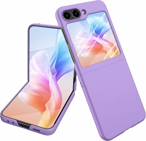 للحصول على علبة Samsung Flip 5 ، Galaxy Z Flip 5 CASE HARD PC SNOW FRANDER [Anti Photeprint ، Wrackproof Pumper] و Cover anti -scratch trice litm for Samsung Galaxy Z Flip 5g - Black in Saudi Arabia