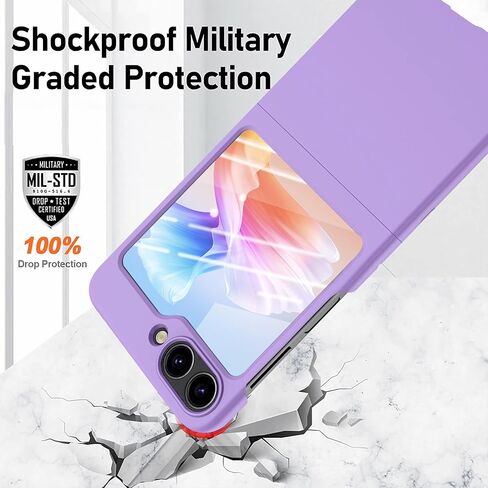 للحصول على علبة Samsung Flip 5 ، Galaxy Z Flip 5 CASE HARD PC SNOW FRANDER [Anti Photeprint ، Wrackproof Pumper] و Cover anti -scratch trice litm for Samsung Galaxy Z Flip 5g - Black in Saudi Arabia