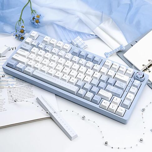 PBT Keycaps Cute Green Keycap Set 131 Keys Cherry Profile Cartoon Keycaps Custom Dye-Sublimation Keyboard Keycap for 60% 65% 70% 75% 100% Cherry Gateron MX Switches Mechanical Keyboards in Kuwait