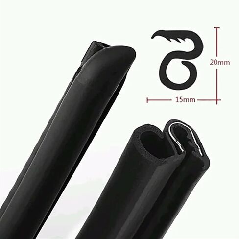 Car Sound Insulation Rubber Sealing Strip For B Pillar Noise Windproof Door Seal Strip Car Styling Front Rear Door Edge in Saudi Arabia