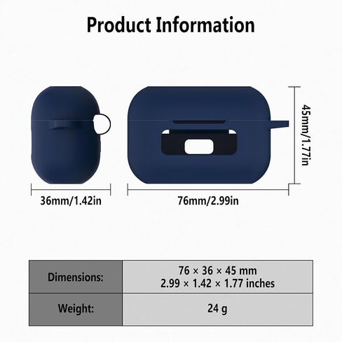 Geiomoo Silicone Case Only for TOZO NC9 2024, Not for TOZO NC9 2022, TOZO NC9 2020 Protective Cover with Carabiner (Black) in Kuwait