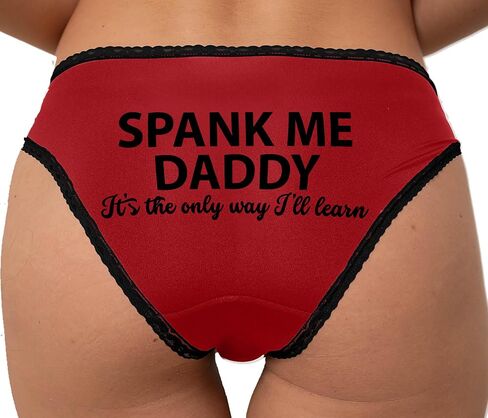 Knaughty Knickers تضربني يا أبي ، إنها الطريقة الوحيدة التي سأتعلم بها تأثير العمر على التصميم البالغ من البيكيني الأحمر والأسود in Saudi Arabia
