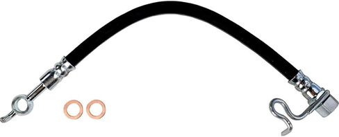 Rear Outer Brake Hose - Set of 2 Black Rubber Brake Lines for F-150 2012-2014, Lobo 2013-2014, Lincoln Mark LT 2013-2014 in Saudi Arabia