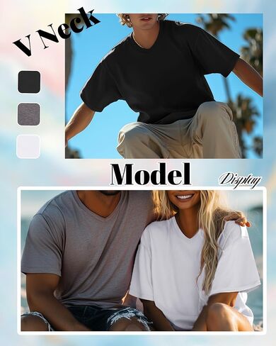 Neer 3 Pack Men Men Thirts Big and Tall Casual V Dect Short in Saudi Arabia