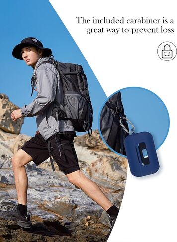 حالة من أجل Tozo NC9 Hybrid Active Lovections اللاسلكي ، وغطاء واقي ناعم ، وغطاء سيليكون Bovugac مع Keychain و Cleaning Kit & Lanyard-Black in Kuwait
