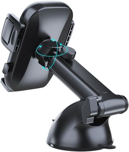 Universal Cell Phone Holder for Your Car [2025 Military-Grade Most Stable and Flexible Strong Suction Cup] Starlink Dashboard Windshield Phone Mount Car Cradle Fit for All Phones, iPhone, Samsung (UE) in Kuwait