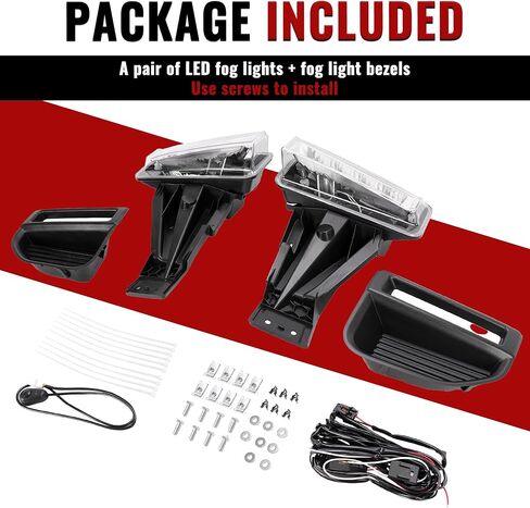 زوج Hecasa LED LED LID LIGHT & ETERMEL متوافق مع 2020-2022 FORD F-250 F-350 F-450 F-550 SUPER DUTH PRECIMAL in Kuwait