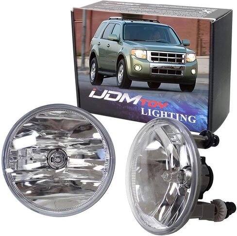 ijdmtoy One Pair Driver Driver Sides Light Lights W/5202 مصابيح الهالوجين متوافقة مع Chevrolet GMC Ford (OEM# 15839896) in Saudi Arabia