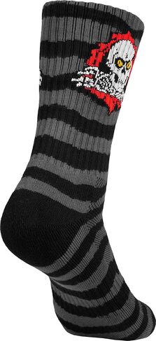 Powell Peralta Ripper Cotton Socks Stripes Charcoal/Black in Saudi Arabia