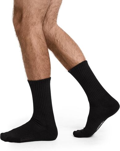 جوارب جوارب رجال Men Men Men كل يوم Sock - 8 حزمة ، أسود ، 12-15 in Saudi Arabia