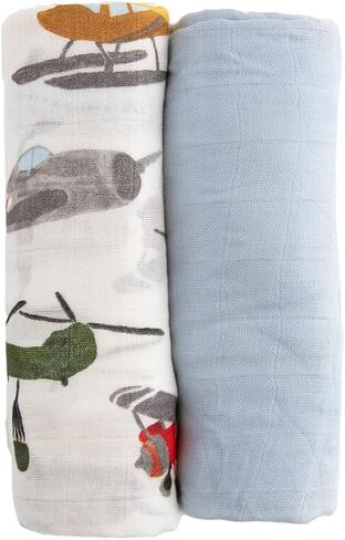 Little Unicorn – SafariSocial Deluxe Swaddle | Single | 100% Rayon Muslin from Bamboo | Super Soft | Newborns and Infants | Large 47" x 47" | Machine Washable in Saudi Arabia