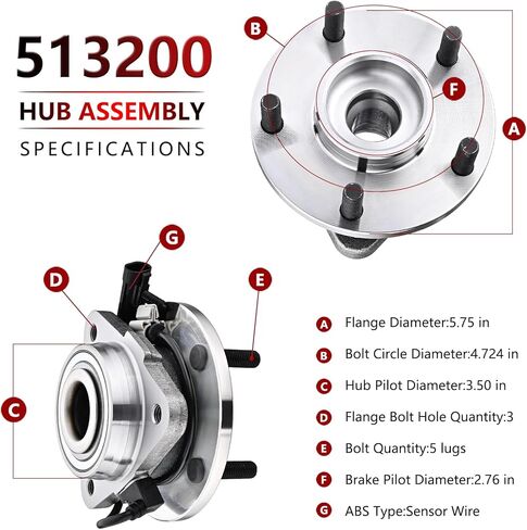 JLEO 513200 (زوج) محمل العجلات الأمامية 2WD واستبدال التجميع المحور مجموعة التعليق المتوافقة مع تشيفي بليزر 1998-2005 ، ل GMC Jimmy 1998 1999 2000 2001 2002 2004 in Saudi Arabia