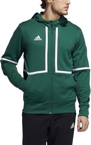 adidas Under The Lights Full Zip Jacket - Men's Casual 2XLT Team Dark Green/White in Saudi Arabia