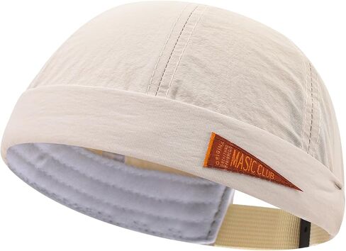 Quick Dry Brimless Hat Lightweight Daily Beanie Waterproof Docker Cap Sailor Rolled Cuff Harbour Hat Casual Skullcap in Kuwait