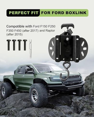 Retractable Truck Bed Ratchet Straps for Ford F150, Auto Retract Securing Strap Tie Down System, Compatible with Ford F-150 F250 F350 F450 2015-2025 (2) in Saudi Arabia