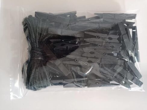 1.9 بوصة أبيض ملابس صغيرة دبابيس الورق صورة مدرسية حاملي حاملي ملابس دش الطفل مقاطع خط الملابس مع حزمة خيوط 50 in Kuwait