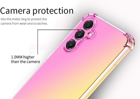 Osophter for Galaxy A16 5G Case: Women Girls with Screen Protector Corners TPU-abs-apsorption Longible Longer for Samsung Galaxy A16 Cover (Pink Teal) in Kuwait