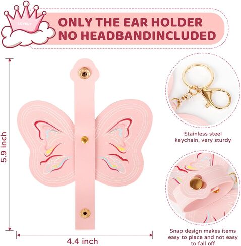Mouse Ear Headband Holder, Butterfly Leather Keychain, Backpack Display Accessories in Kuwait