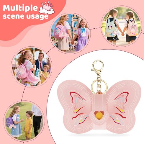 Mouse Ear Headband Holder, Butterfly Leather Keychain, Backpack Display Accessories in Kuwait