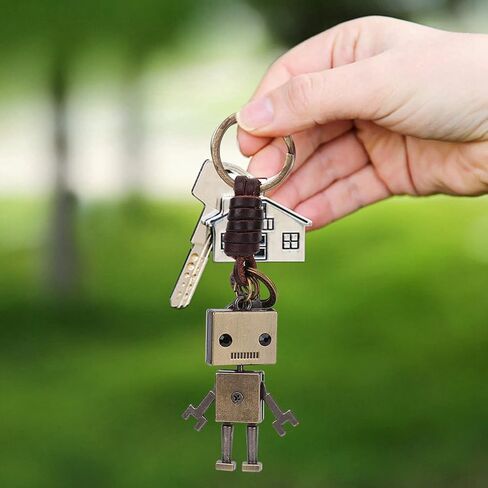 Vintage Keychain, 5.1in Unique Keychains, Robot Keychain for Birthdays Anniversaries Parties Graduations Christmas Gifts in Saudi Arabia
