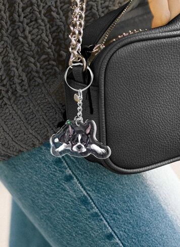 WIRESTER Sparkling Glitter Double Sided Acrylic Keychain for Keys, Cars, Motorcycles, Backpacks, Travel in Kuwait