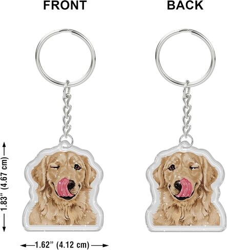 WIRESTER Sparkling Glitter Double Sided Acrylic Keychain for Keys, Cars, Motorcycles, Backpacks, Travel in Kuwait