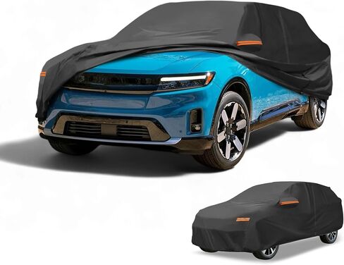 غطاء السيارة مقاوم للماء جميع حماية أمطار الشمس الغلاف الخارجي الكامل لـ Honda Prologue 190t-Pu Black مع السوستة اليسرى الجانبية in Saudi Arabia