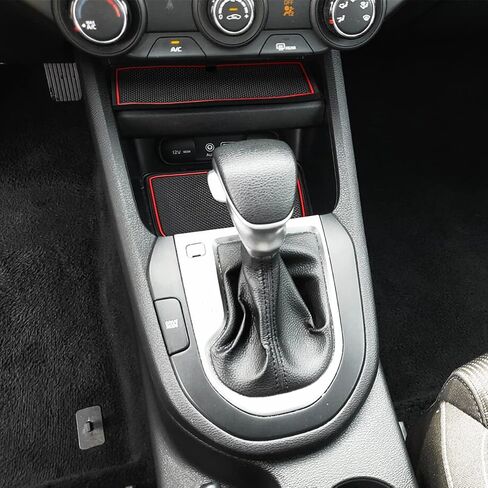 حامل كأس Auovo إدراج بطانات إدراج متوافقة مع Kia Forte K3 Accessories 2019 2020 2021 anti غبار مخصص الجيب الجيب الحصير الداخلية 15pcs (حمراء) in Kuwait