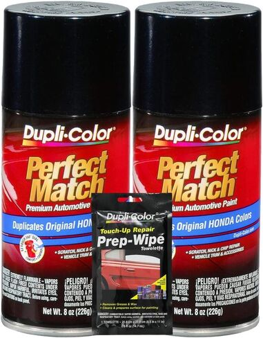 Dupli-Color Nighthawk Black Pearl Paint Match Match Match-8 OZ ، حزم PREP WIPE (3 عناصر) in Saudi Arabia