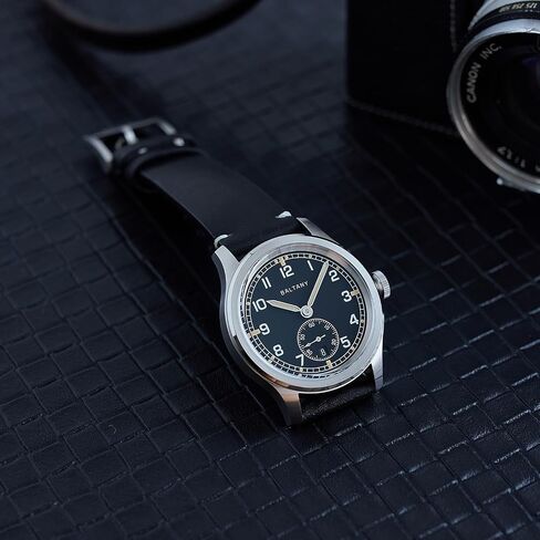 S2081 WW2 Watches للرجال الذين لديهم ثوانٍ صغيرة ، ساعة ميدانية للرجال مع وظيفة التاريخ in Saudi Arabia