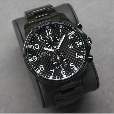 Invicta Men's 0383 II Collection Black Ion-Plated Stainless Steel Watch in Saudi Arabia