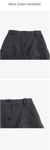 Women's Set Stripe Decoration Spliced Sleeve Coat Pants Outer Skirt Suit in Saudi Arabia