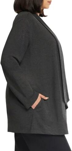 Max & Mia Women's Open Front Lightweight Drape Cardigan with Pockets in Kuwait