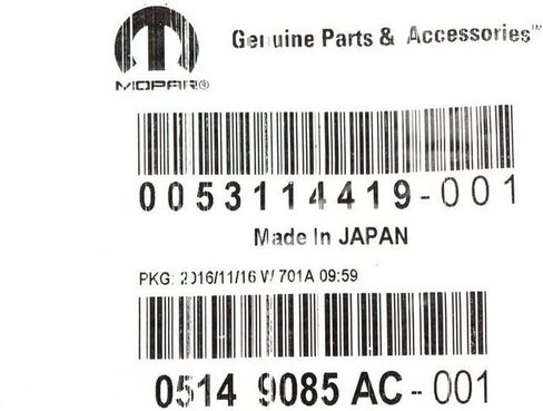 Mopar 5149085AC Auto Part in Saudi Arabia