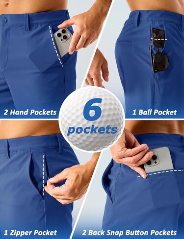 MAGCOMSEN Men's Golf Shorts 7" Quick Dry Lightweight Stretch Casual Shorts with 6 Pockets Dress Work Hiking in Saudi Arabia