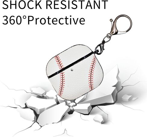 for Airpods 4 Case Cover,Football Shockproof Case Cover for Earphone Airpods 4 with Keychain Front LED Visible in Saudi Arabia