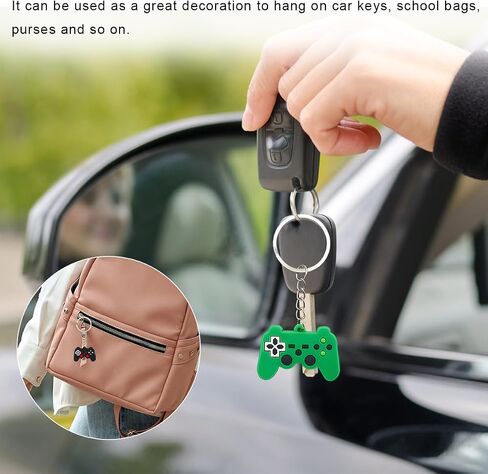 6pcs فيديو وحدة تحكم الفيديو ، ألعاب Mini تعامل مع Favors Bendant Pendant ، وحدات التحكم في الألعاب تعامل مع سحر هدية حلقة رئيسية لعيد ميلاد Vedio تحت عنوان in Saudi Arabia