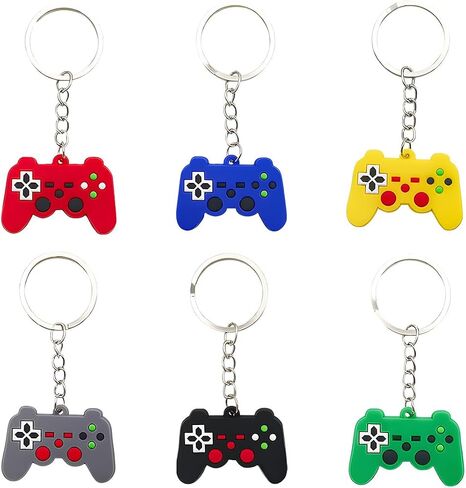 6pcs فيديو وحدة تحكم الفيديو ، ألعاب Mini تعامل مع Favors Bendant Pendant ، وحدات التحكم في الألعاب تعامل مع سحر هدية حلقة رئيسية لعيد ميلاد Vedio تحت عنوان in Saudi Arabia