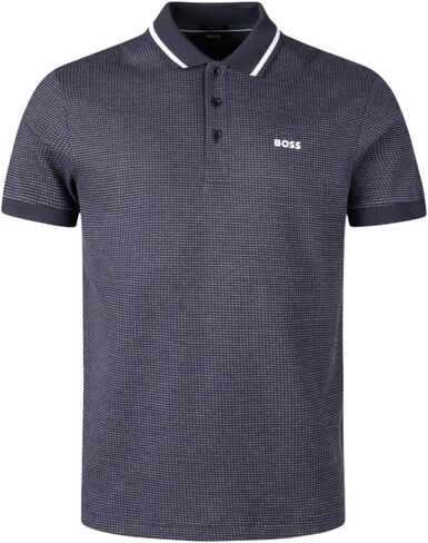 Boss Hugo Men's Paddy Tape Shirt Sleeve Jacquard Polo Shirt in Saudi Arabia