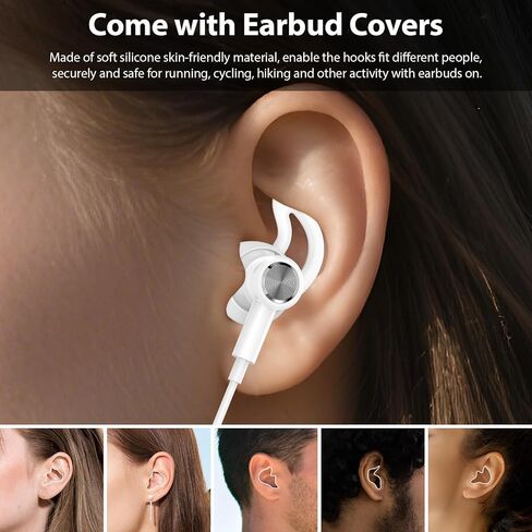 USB C Headphones Magnetic USB-C Wired Earbuds HiFi Stereo Type C Earphones Microphone Volume Control for iPhone 16 Pro 15 Plus iPad 10,Samsung Galaxy,Google Pixel,Motorola Edge/Razr,Oneplus,Lake-Blue in Kuwait