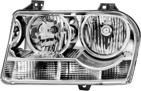 Assembly Assembly 2005 2006 2007 2008 2008 2010 متوافق مع Chrysler 300 Halogen Factory Style Lights Lights Lamps Side President Side ، Black in Kuwait