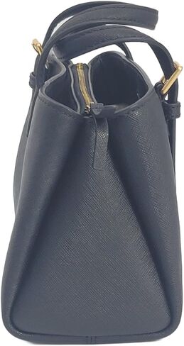 Tory Burch 146394 Emerson Black With Gold Hardware Saffiano Leather Women's Mini Tote Bag in Saudi Arabia
