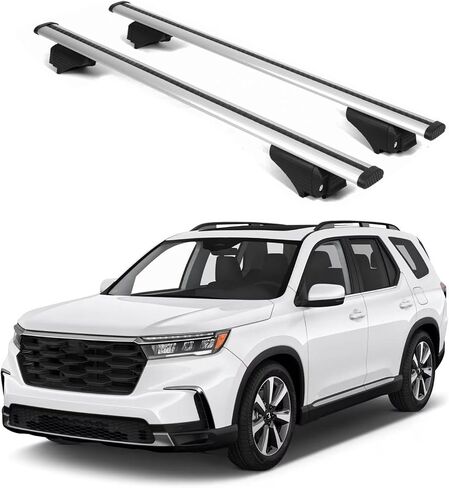 ERKUL Roof Rack Cross Bars for Honda Pilot 2023-2025 | Aluminum Crossbars with Anti Theft Lock for Rooftop | Compatible with Raised Rails - Black in Kuwait