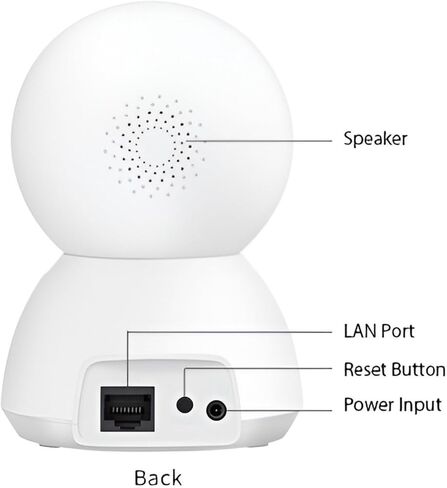 Indoor Pan/Tilt Home Security Camera 2K 3MP, 360 Degree Wired & Wireless WiFi Webcam/Monitor for Baby/Elder/Nanny with Night Vision & Phone App (128G SD Card), 2 Way Audio, Cloud & SD Card Storage in Saudi Arabia