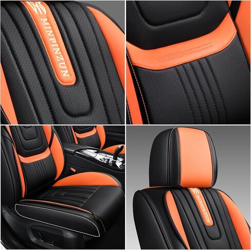 مجموعة كاملة من أغطية مقاعد السيارة باللون الأسود، مناسبة عالميًا لشاحنات البيك اب وسيارات الدفع الرباعي، أغطية مقاعد سيارات مضادة للانزلاق وجيدة التهوية، مجموعة كاملة من 5 مقاعد، جلد نابا (أسود) in Kuwait