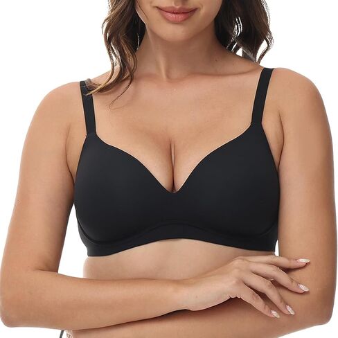 Thin Seamless Non Underwire Smooth Bra for Women Push-up Breathable Support Underwear in Kuwait