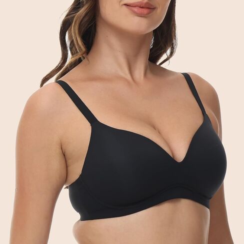 Thin Seamless Non Underwire Smooth Bra for Women Push-up Breathable Support Underwear in Kuwait