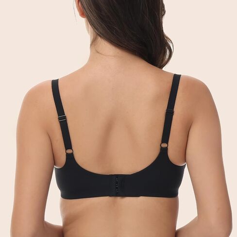 Thin Seamless Non Underwire Smooth Bra for Women Push-up Breathable Support Underwear in Kuwait
